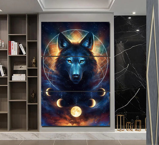3-Piece Canvas Wall Art - Wolf Decor