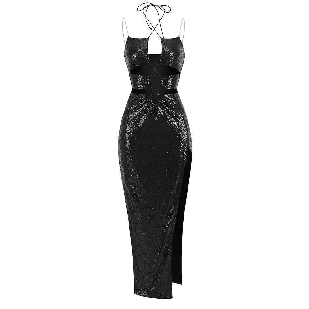 Hot Rhinestone Dress for evening outings