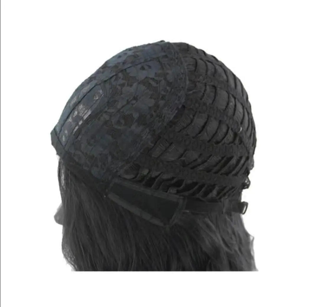 Fashionable Black Long Wavy Wig for Women (Middle Part)