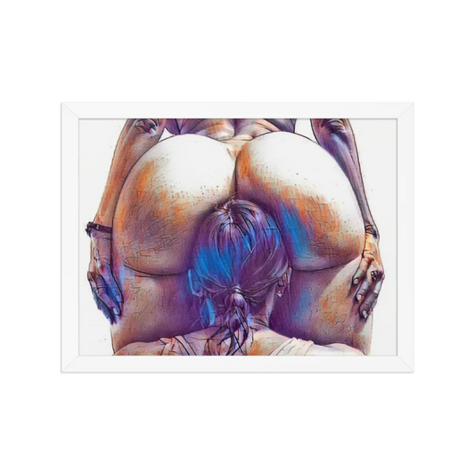Erotic Art on Enhanced Matte Paper Framed Poster (in)