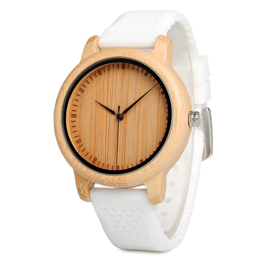 Bamboo Wood and Silicone Watches Available