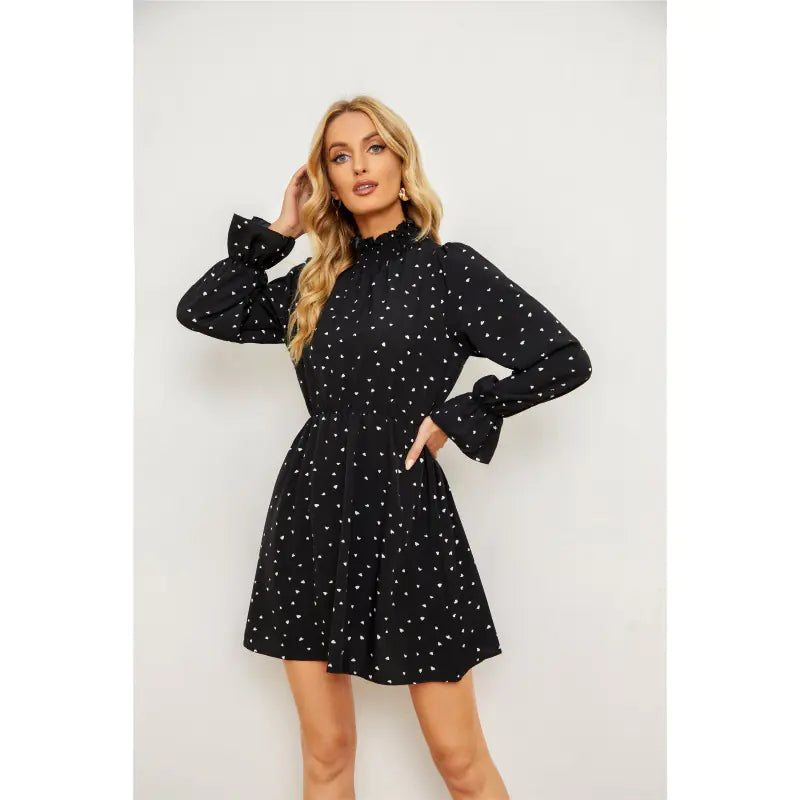 Women's Long Sleeve Slimming Turtleneck Dress