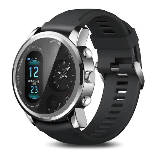 Dual Time Zone Display Smart Watch