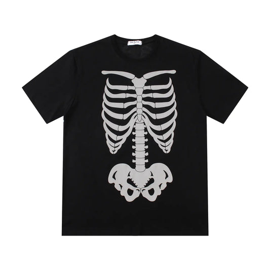 3M Reflective Skeleton Graphic Loose T-Shirt