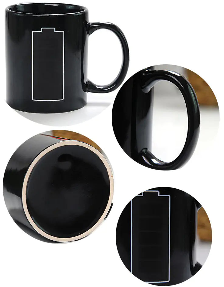 Color-Changing Temperature Mug - Ceramic Coffee Cup