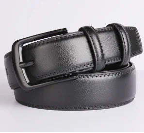 Denver Men's Leather Belt with High-Quality Buckle (Single)