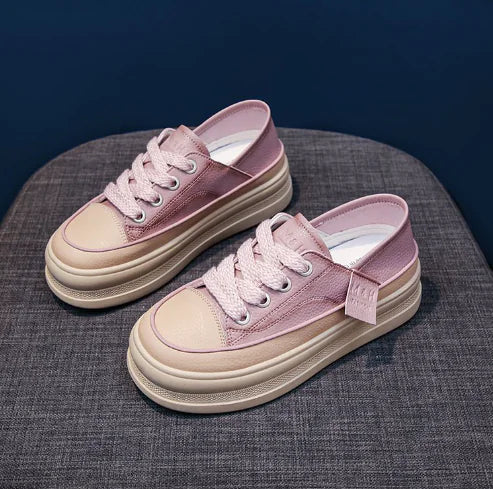 Women's Platform Sneakers - Trendy Slip-On Style