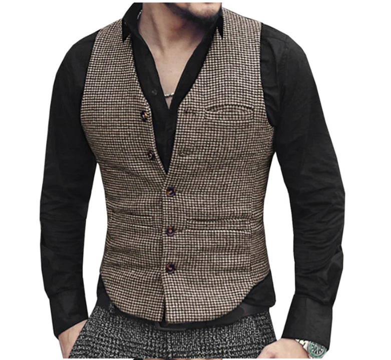 Waistcoat for men and women - Vintage Style Wool Vest