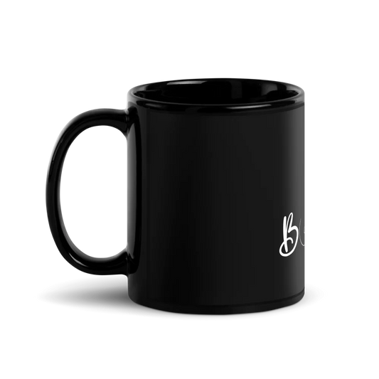 Black Glossy Mug with cheeky quotes