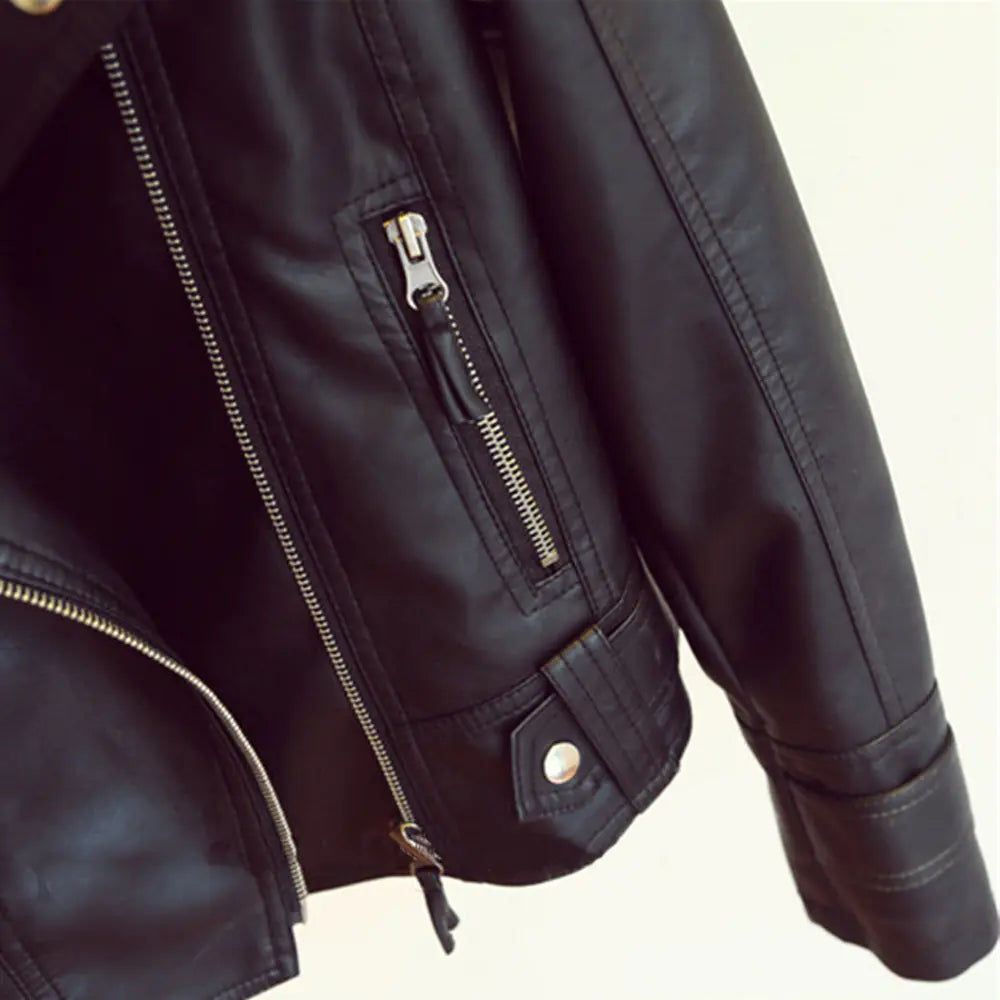 Versatile Women's Slim leather Street Jackets - Fashionable & Comfortable