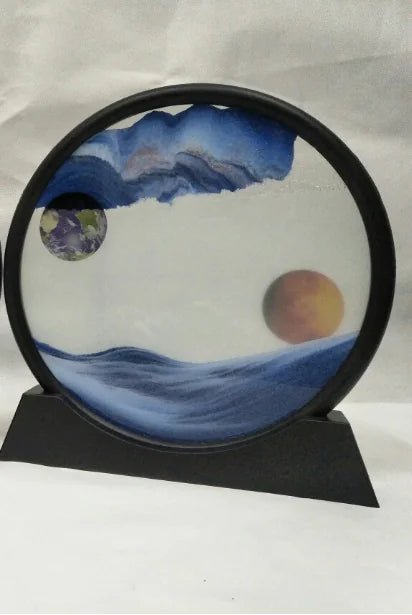 Liquid Sand Art Planet Home Decor Sand Painting
