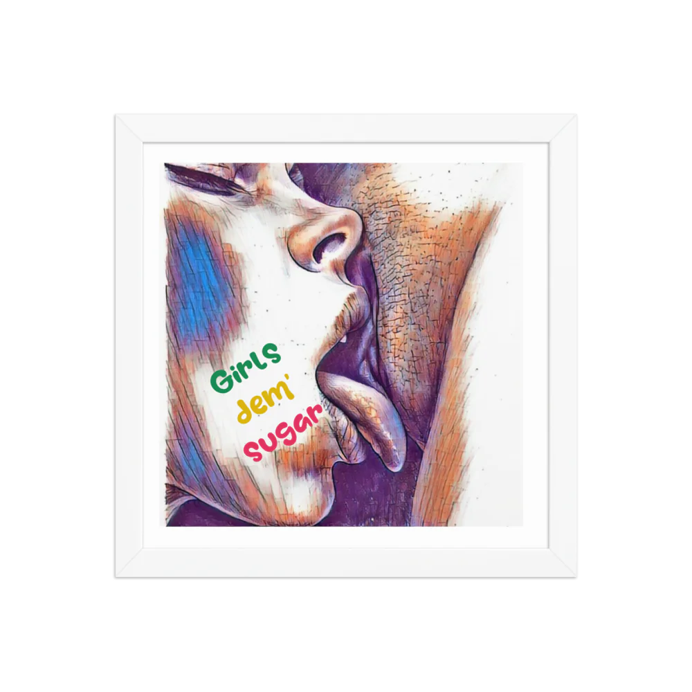Erotic Art on Enhanced Matte Paper Framed Poster (in)