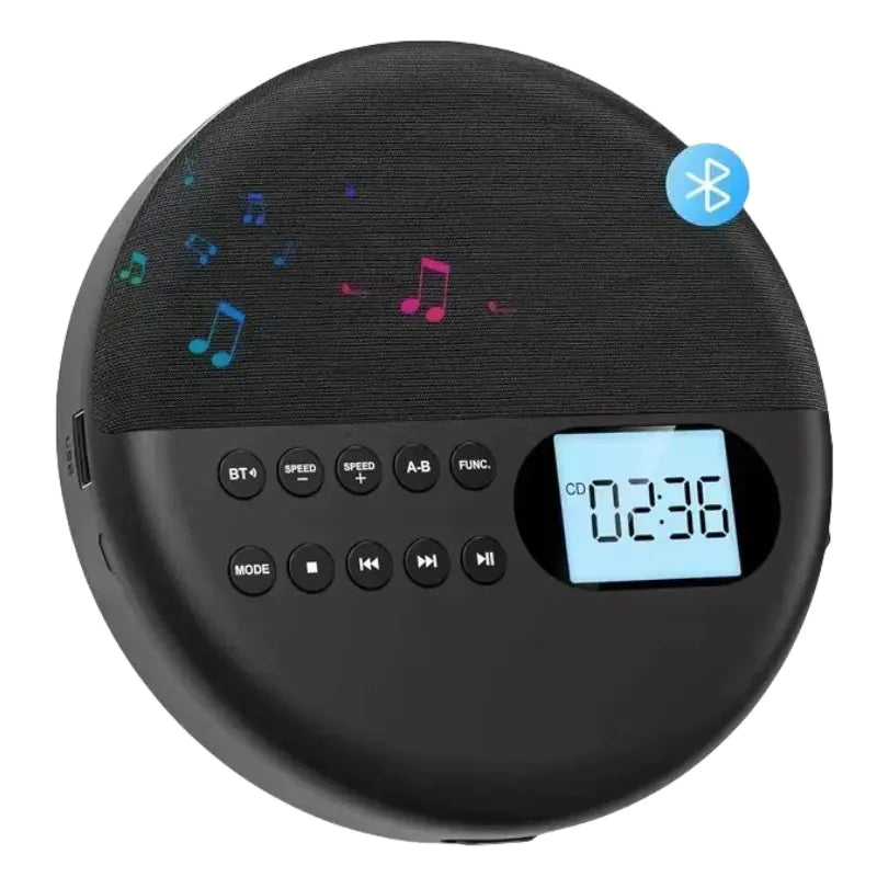 Multifunction Bluetooth CD Player with Stereo Speakers