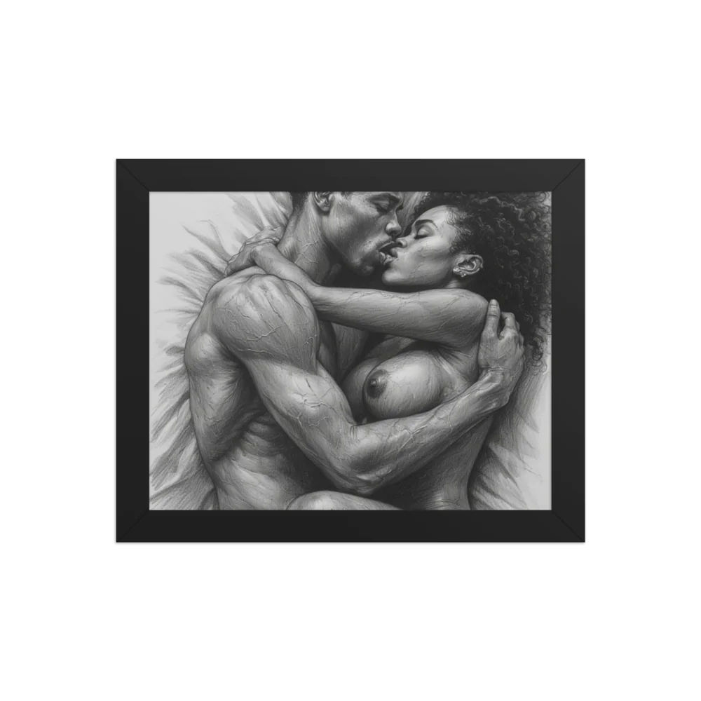 Erotic art Enhanced Matte Paper Framed Poster (in)