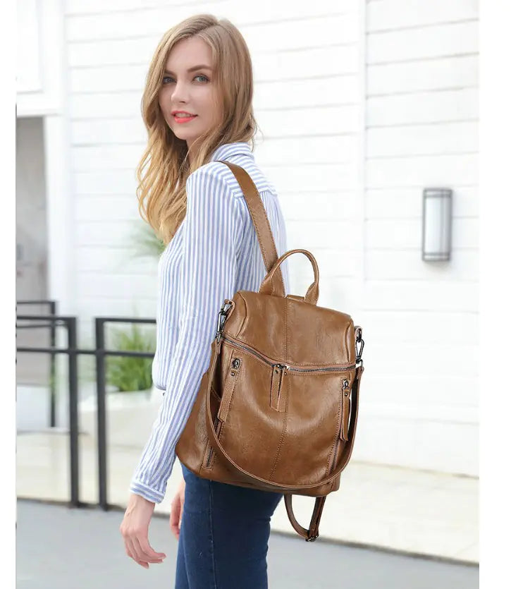 Women's Leather Backpack