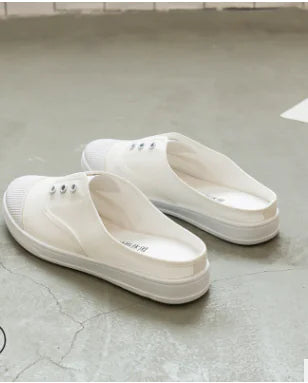 Low Top Canvas Slip-On Sneakers