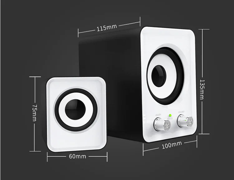 2.1 Multimedia Subwoofer USB Mini Speakers for Laptop