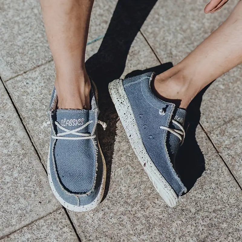 Men's Lightweight Casual Canvas Slip-On Loafers
