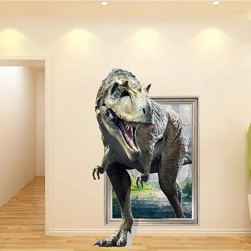 3D Dinosaur Wall Art Sticker - Creative Design (1pc)