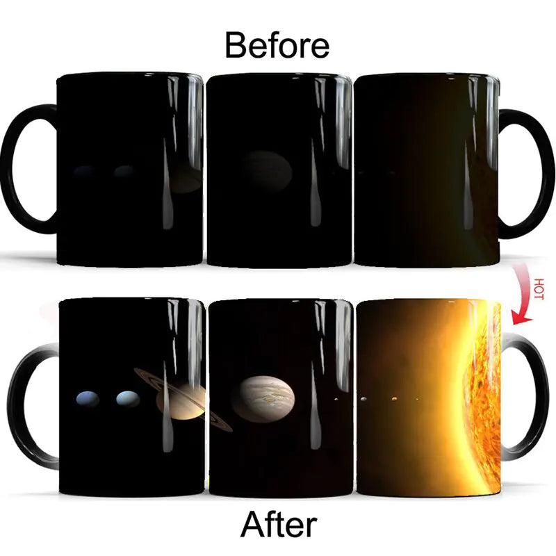 Galaxy Color Changing Ceramic Mug for Coffee or Gifts