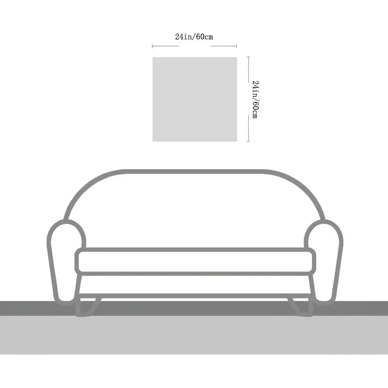 Kawaii Animals Canvas Wall Art Decor (24x24 inches)