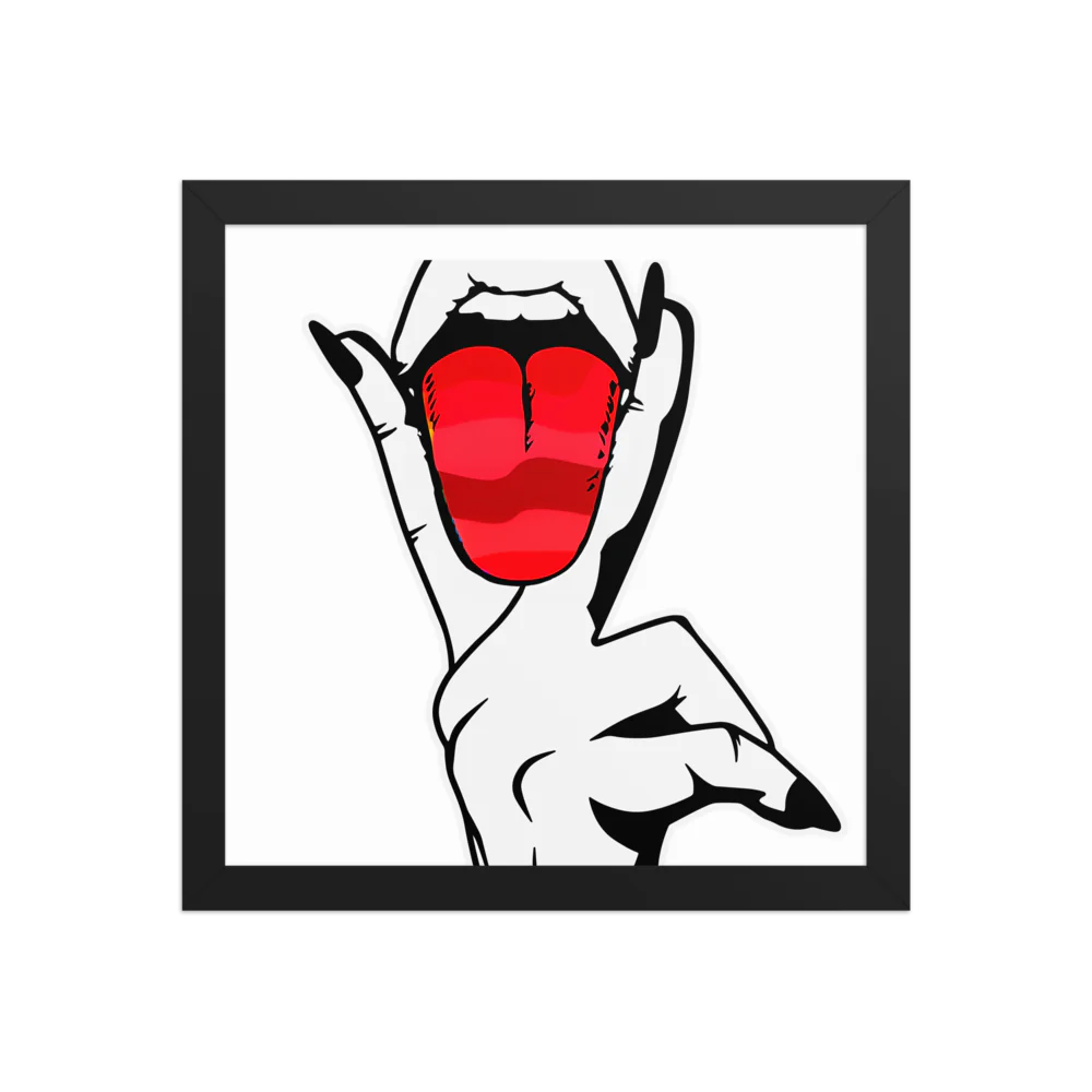 Erotic Art on Enhanced Matte Paper Framed Poster (in)