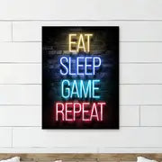 Gamer Quotes Canvas Poster Wall Art Decor (11.8"x15.7")