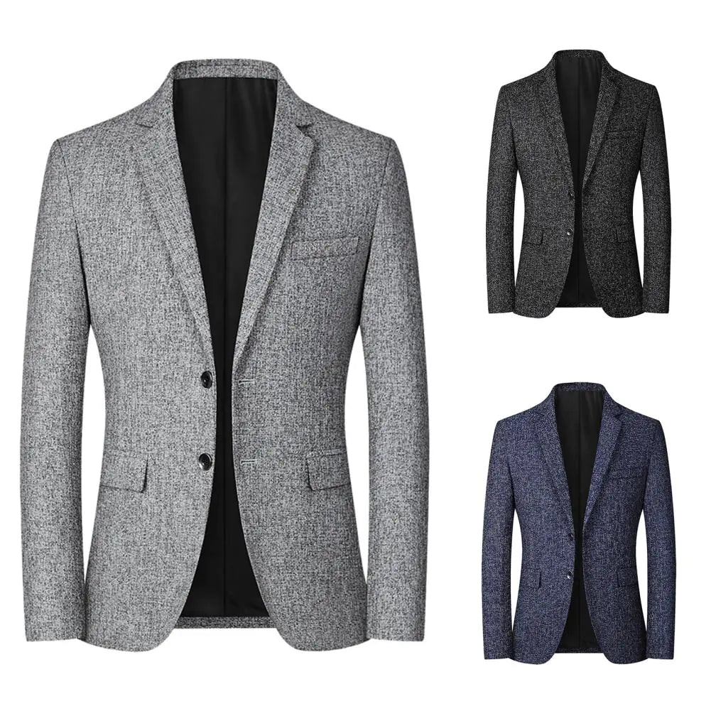 Men's Slim Fit Casual Suit Coat for Social Events