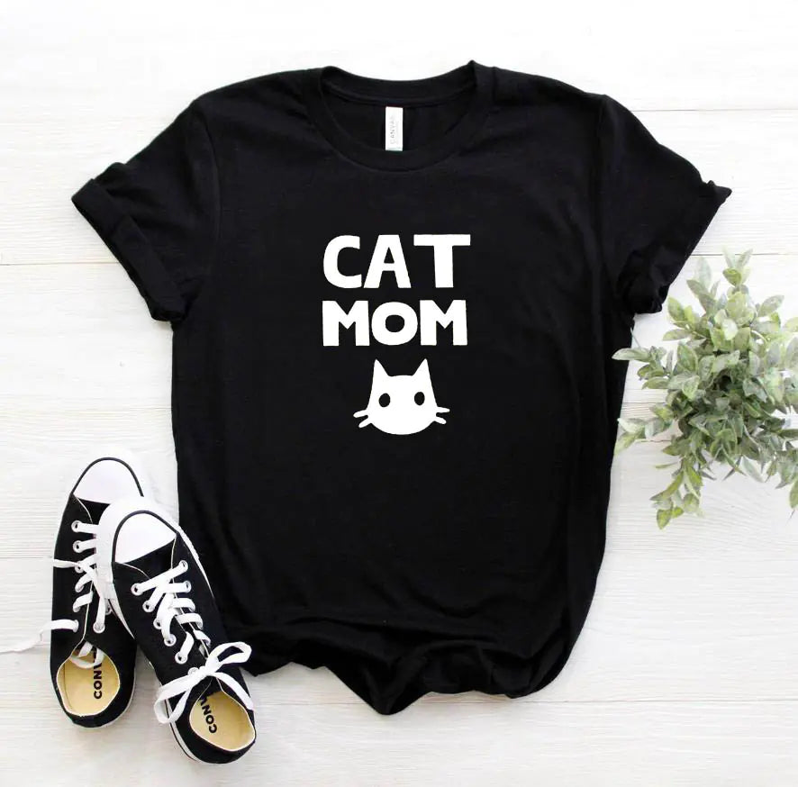Cat Mom Graphic T-Shirt for Men and Women