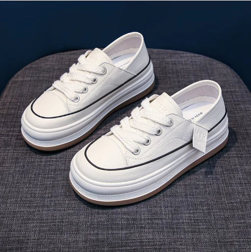 Women's Platform Sneakers - Trendy Slip-On Style