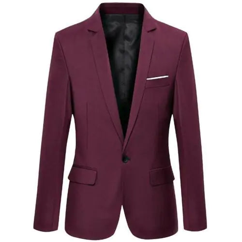 Slim Fit Casual Business Men's Suit Coat