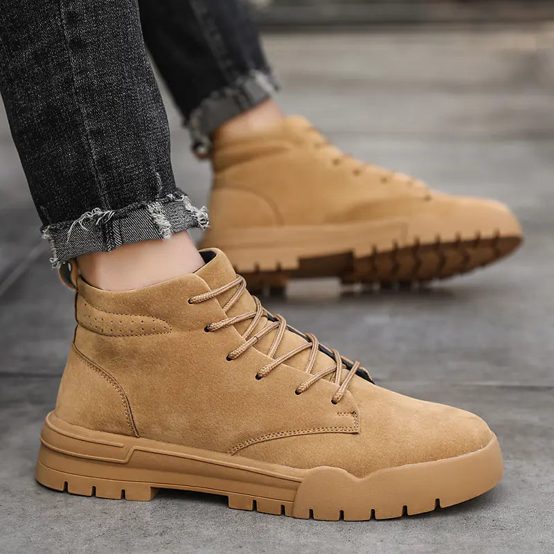 Men's Solid Color Boots