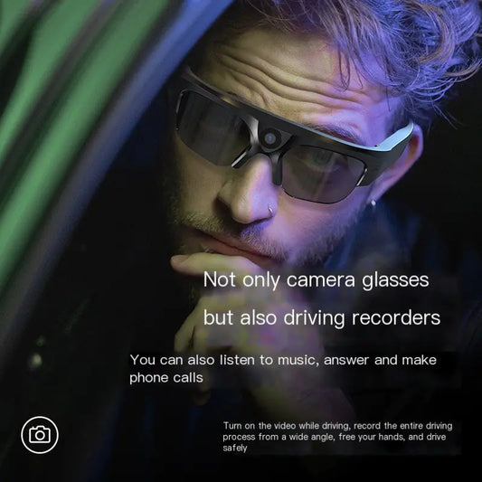 1080P Sports Camera Glasses with Sunglasses