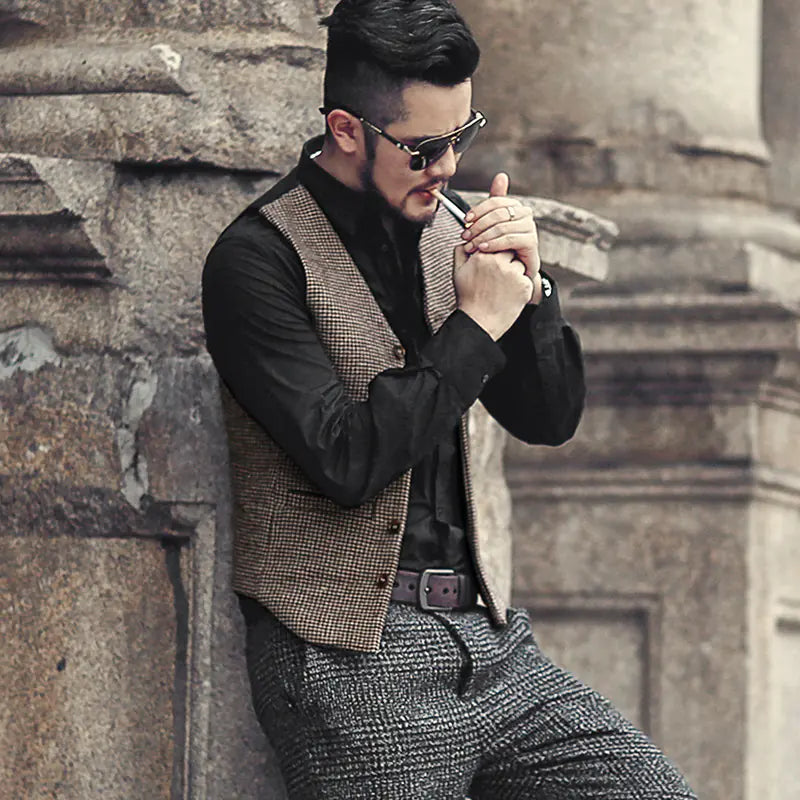 Waistcoat for men and women - Vintage Style Wool Vest
