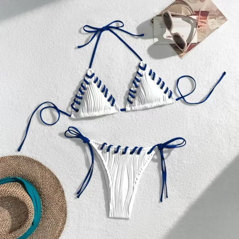 Sexy Solid Color Bikini Set