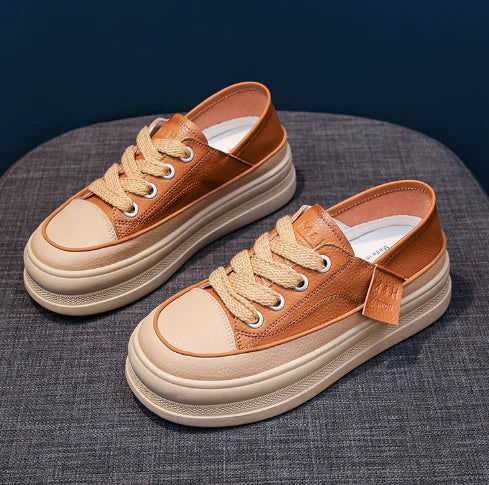 Women's Platform Sneakers - Trendy Slip-On Style
