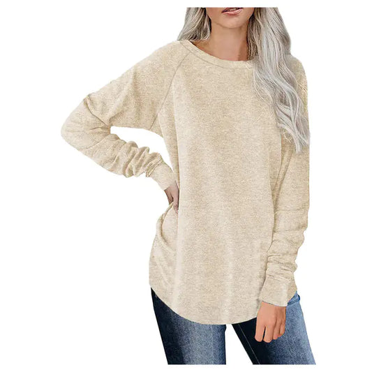 Spring Women's Long Sleeve Casual Loose T-Shirt Tops