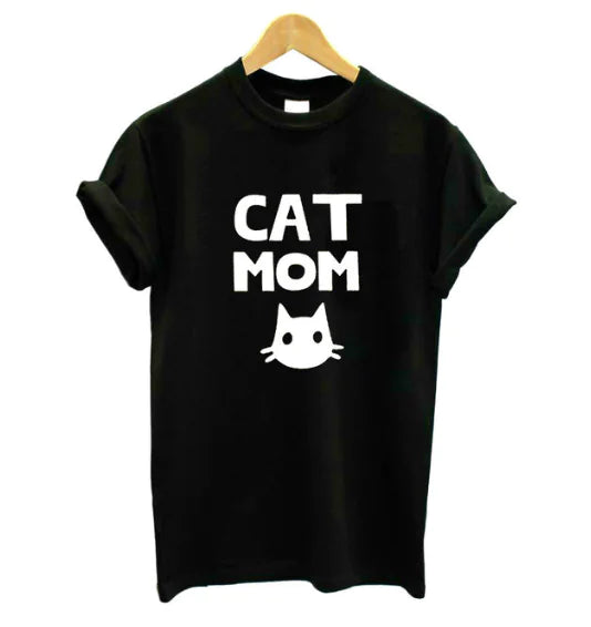 Cat Mom Graphic T-Shirt for Men and Women
