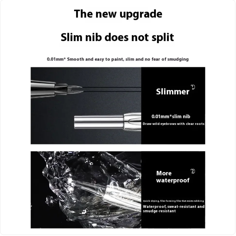 Waterproof Dual-Fork Eyebrow Pencil