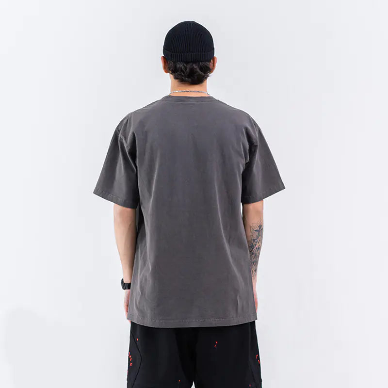 Spring/Summer Men's Vintage Washed T-Shirt