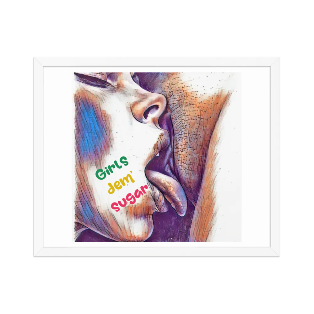 Erotic Art on Enhanced Matte Paper Framed Poster (in)