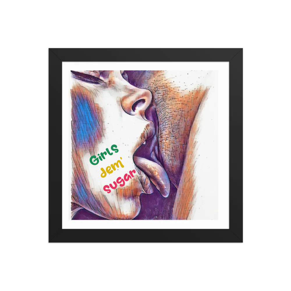 Erotic Art on Enhanced Matte Paper Framed Poster (in)