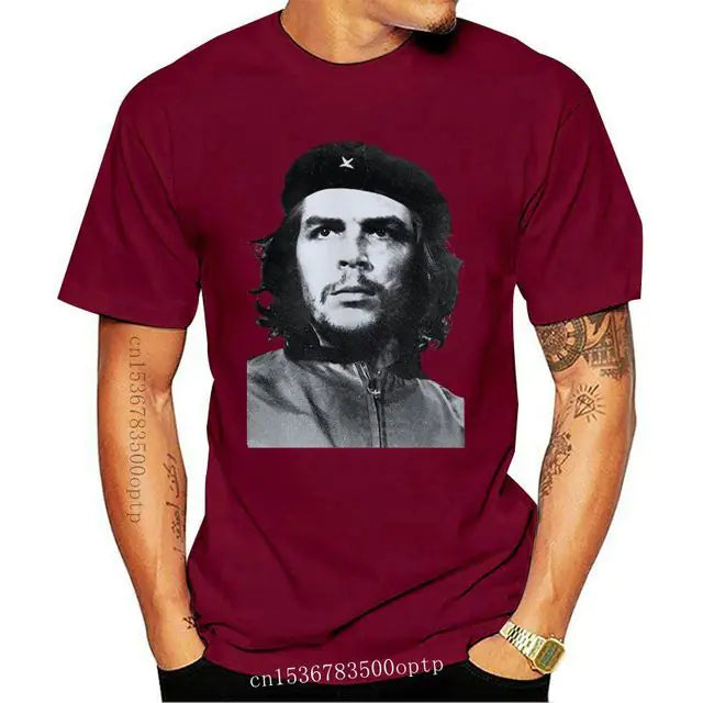 Retro Cotton T-Shirt Ernesto Che Guevara for Men