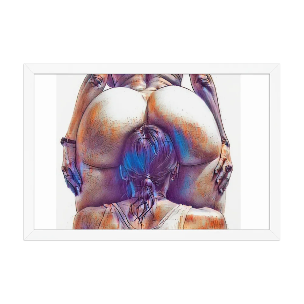 Erotic Art on Enhanced Matte Paper Framed Poster (in)