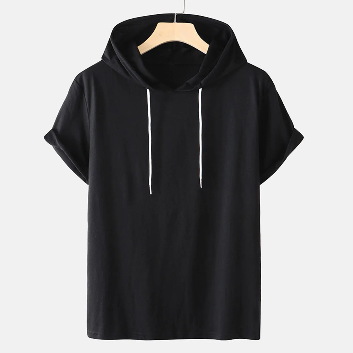 Unisex Hooded T-Shirts with Drawstring (Summer)
