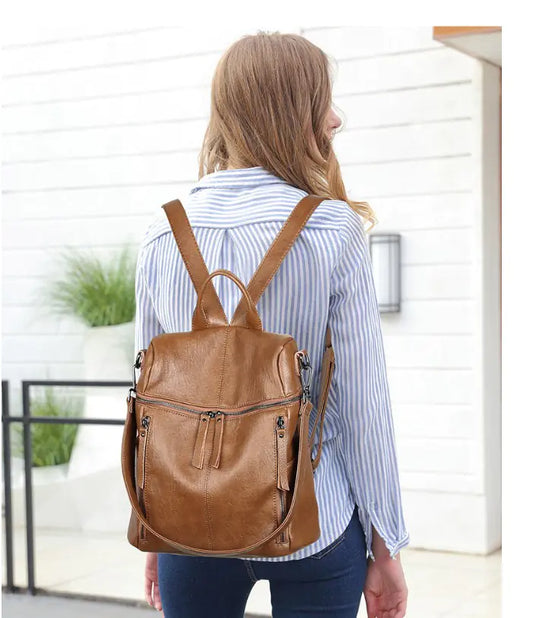 Women's Leather Backpack