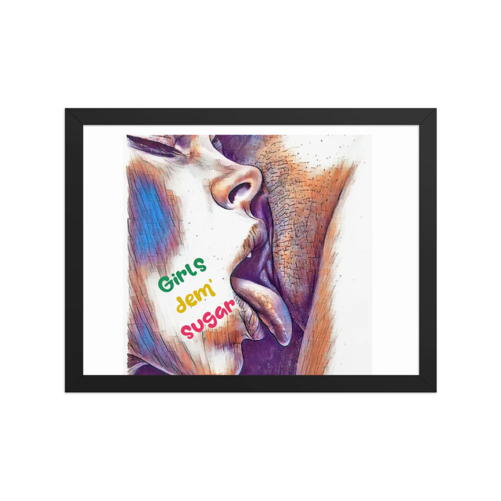 Erotic Art on Enhanced Matte Paper Framed Poster (in)