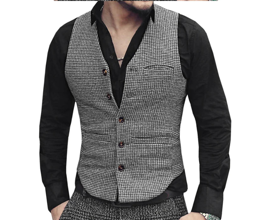 Waistcoat for men and women - Vintage Style Wool Vest