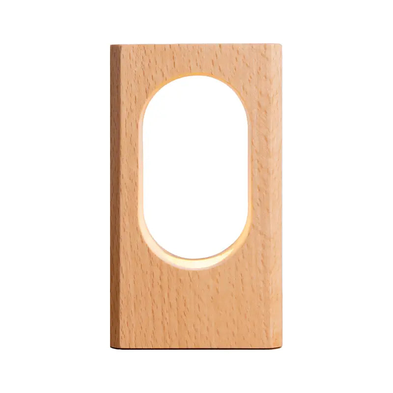 LED Wood Desk Lamp - Dimmable Night Light Decor