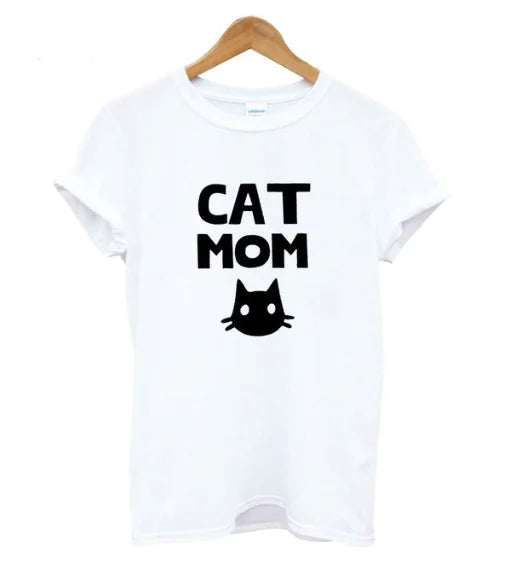 Cat Mom Graphic T-Shirt for Men and Women